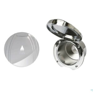 Box Doccetta Tondo Incasso Verticale ABS Cromato