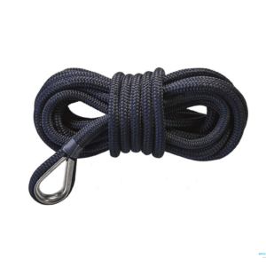 Treccia Ormeggio 16 Fusi Blu Navy con Redancia Inox  D10 mm 10m