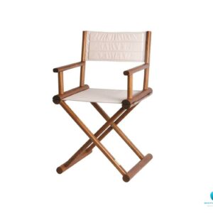 Poltroncina Regista MB Bianco Ecru in Teak
