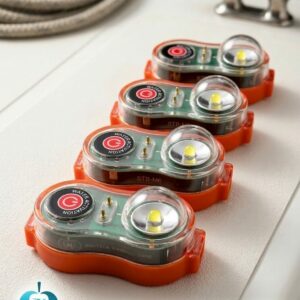 Luce per Giubbotto di salvataggio, Luce a Led, attivazione automatica in acqua per Sopravvivenza