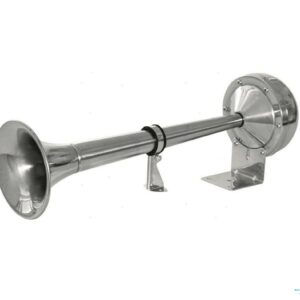 Tromba Singola Aa 12V L400 mm in Acciaio Inox