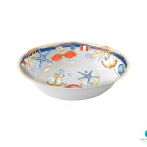 Insalatiera 19cm Stile Nautico con Decoro Marino per barche e camper
