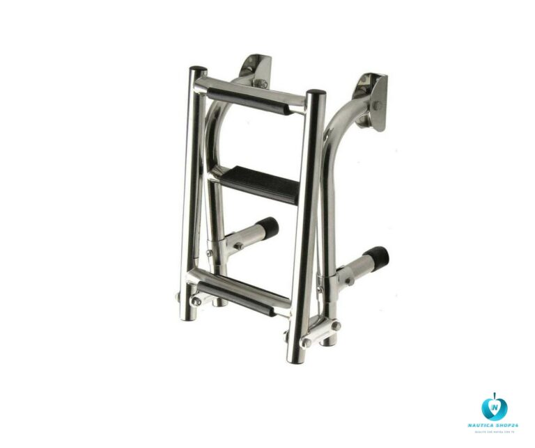 Scaletta Pieghevole Mini a 4 Gradini in Acciaio Inox 316