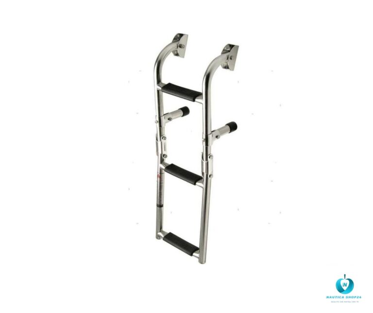 Scaletta Pieghevole Mini a 3 Gradini in Acciaio Inox 316